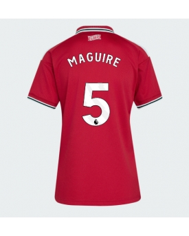 Manchester United Harry Maguire #5 Maglia Gara Casa Repliche 2026-27 Donna Maniche Corte Manchester United Harry Maguire #5 Maglia Gara Casa Repliche 2026-27 Donna Maniche Corte
